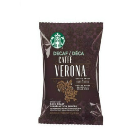 Starbucks Coffee Caffé Verona Decaf One-Cup Coffee Filter Packs, PK80 60002011-MC